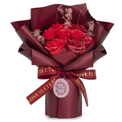Large Red Roses Bouquet - Love is Eternal - Gift Card product image 7