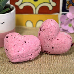 Love Heart Bath Bomb 70g - Ylang & Rose product image 3