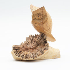 Handmade Parasite Wood Art Carving - Owl Watching product image 5