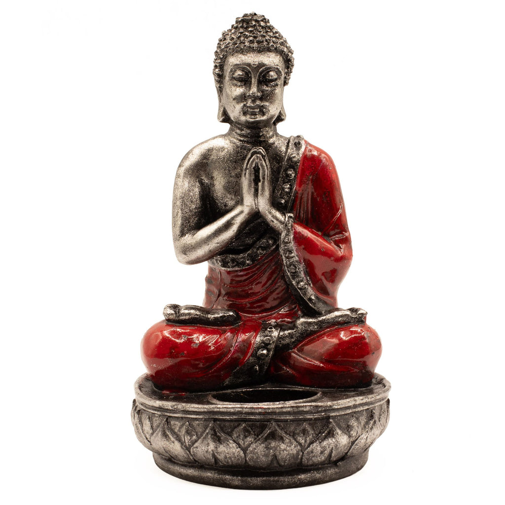Buddha Candle Holder - Red - Medium product image