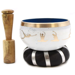 Yoga Moves Singing Bowl Set – White/Blue (10.7cm) product image 6