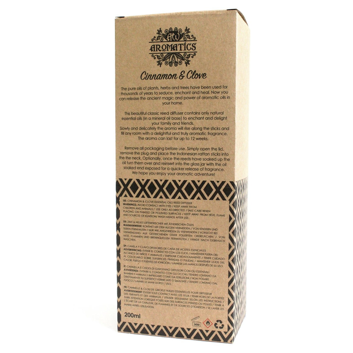200ml Cinnamon & Clove Essential Oil Reed Diffuser product image 3
