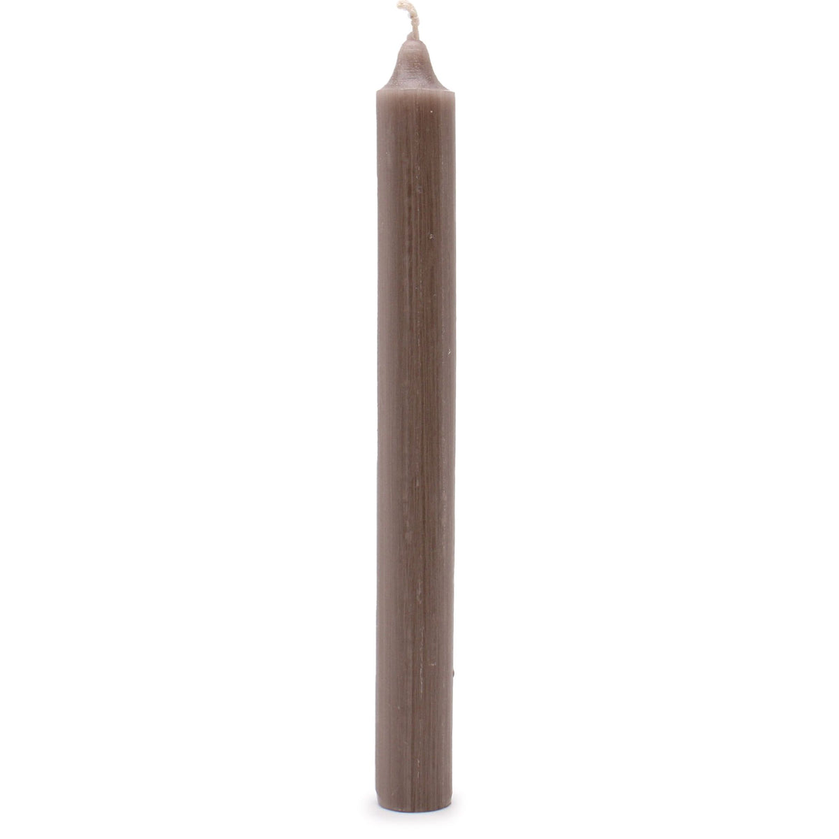 Solid Colour Dinner Candles - Rustic Taupe - Pack of 5 product image 2