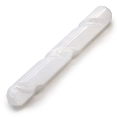 Selenite Spiral Wand - 16 cm ( Round Both Ends) product image