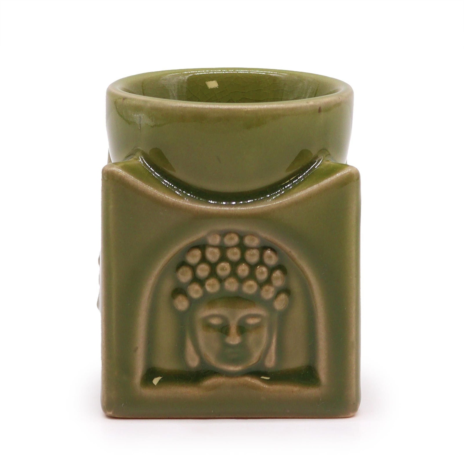 Square Buddha Burner - Light Jade product image