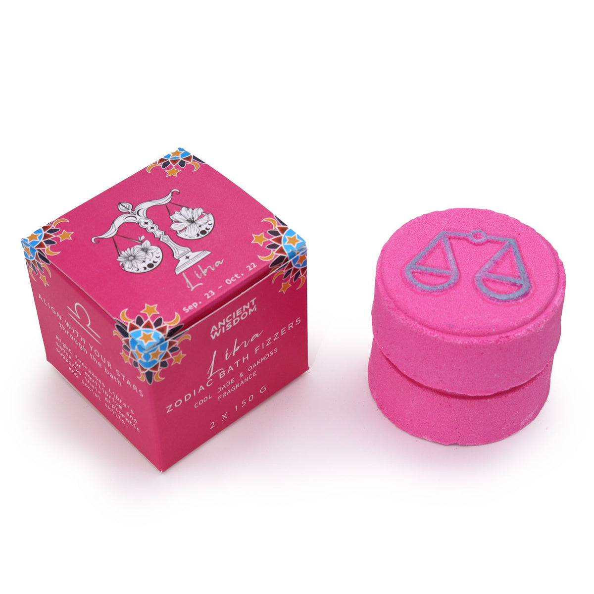 Set of Zodiac Bath Fizzers with Horoscope - Libra product image 3