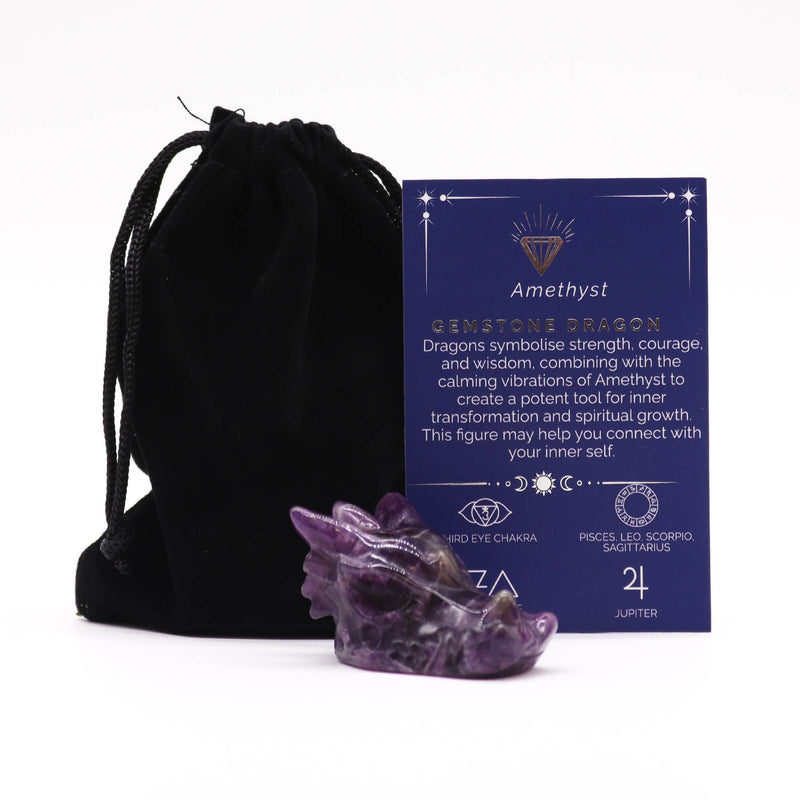 Gemstone Small Dragon Head- Amethyst product image