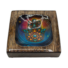 Med Enamelled Mango Tray Set - Hamsa product image 6