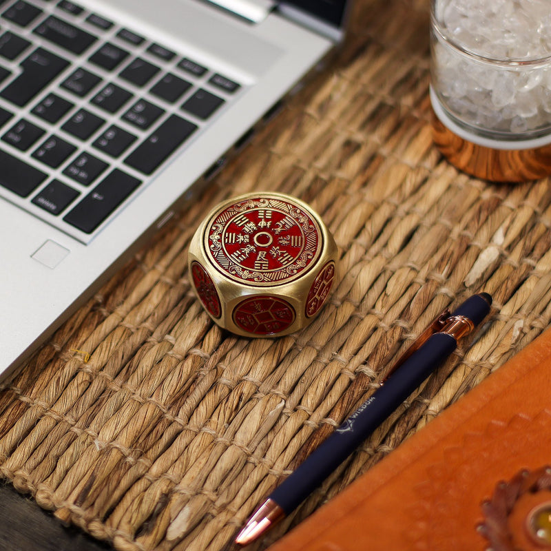 Feng Shui Fortune - Red Calendar & Coin Dice - Auspicious date selector product image