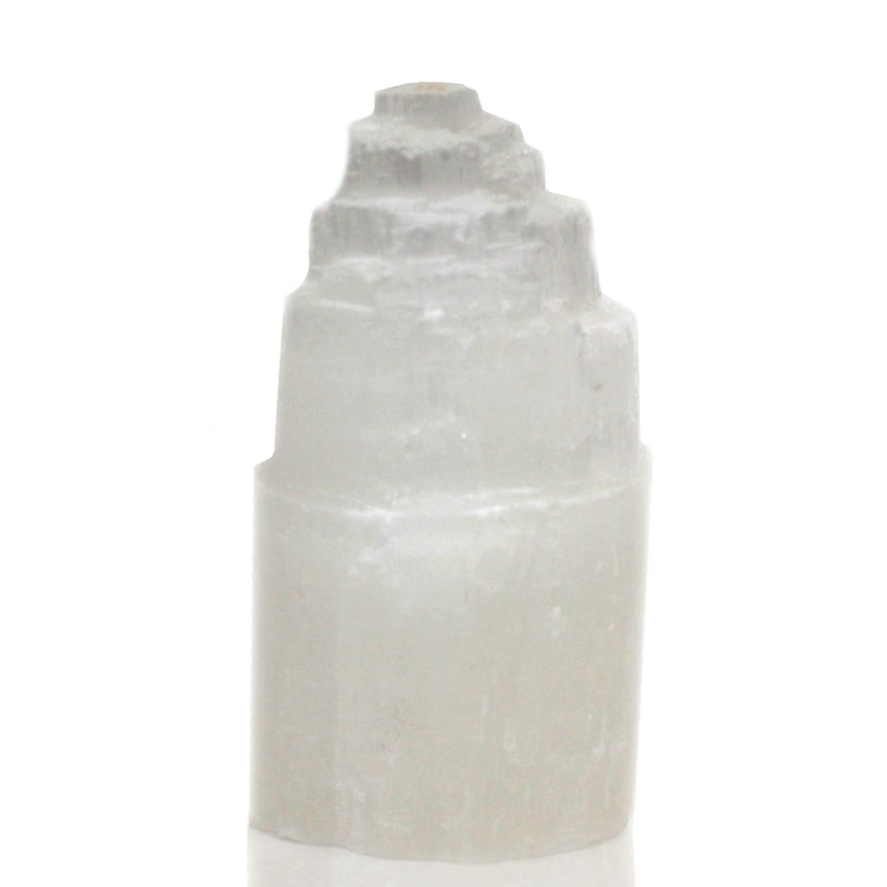 Natural Selenite Tower Lamp - 15 cm product image