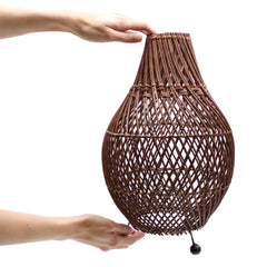 Rattan Table Lamps - Dark Brown product image 4