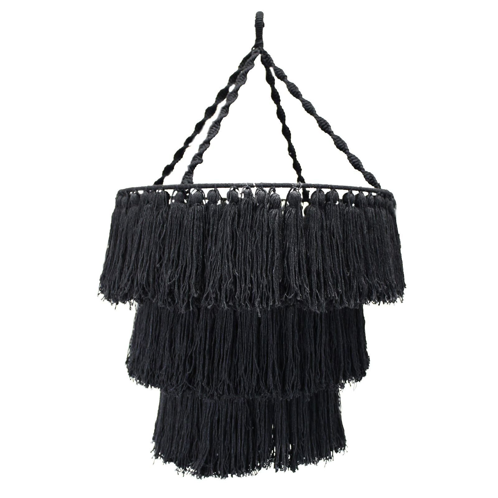 Macrame Soft Chandelier - Black product image