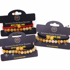 Gemstone Double Power Bracelets- Yellow Aventurine product image 3