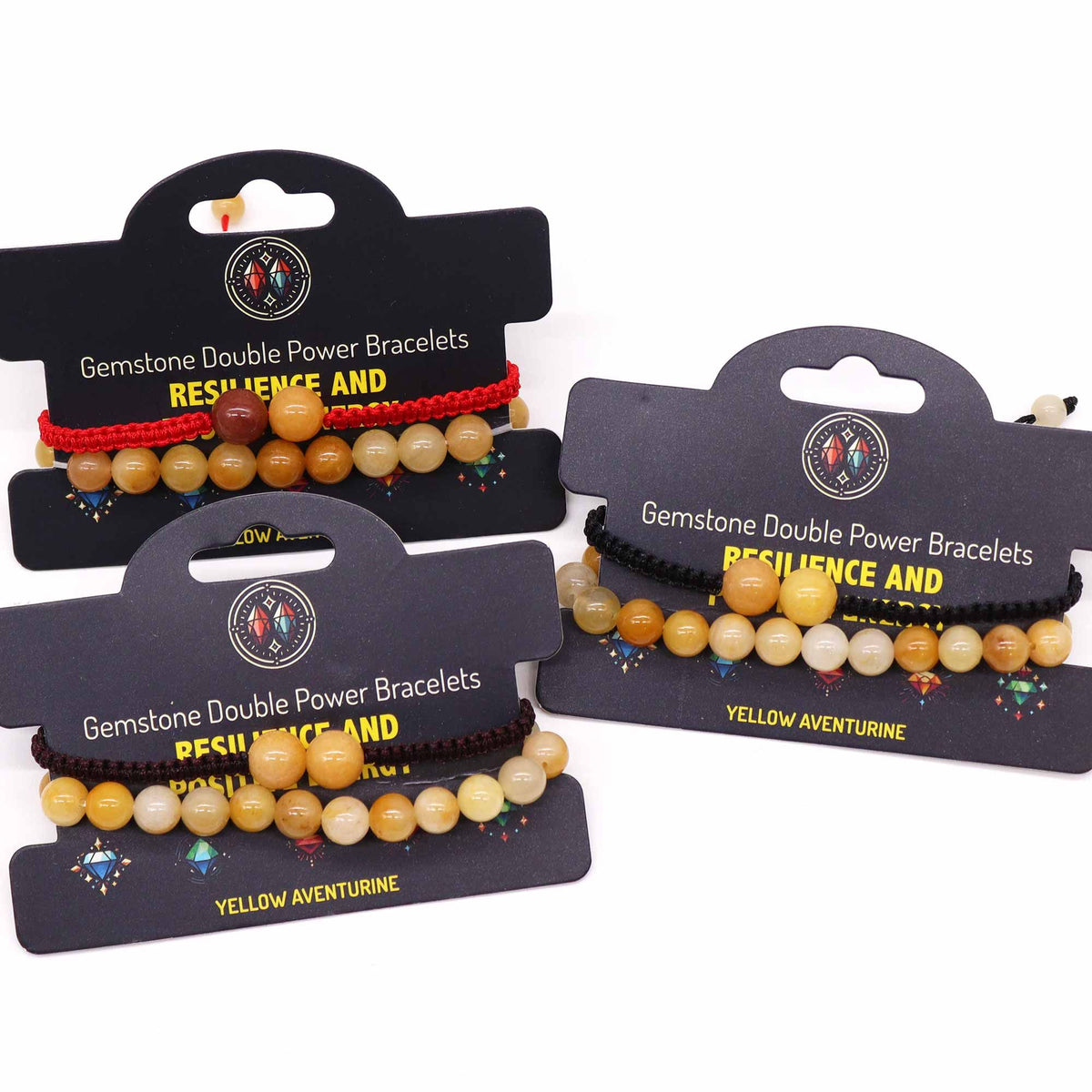 Gemstone Double Power Bracelets- Yellow Aventurine product image 3