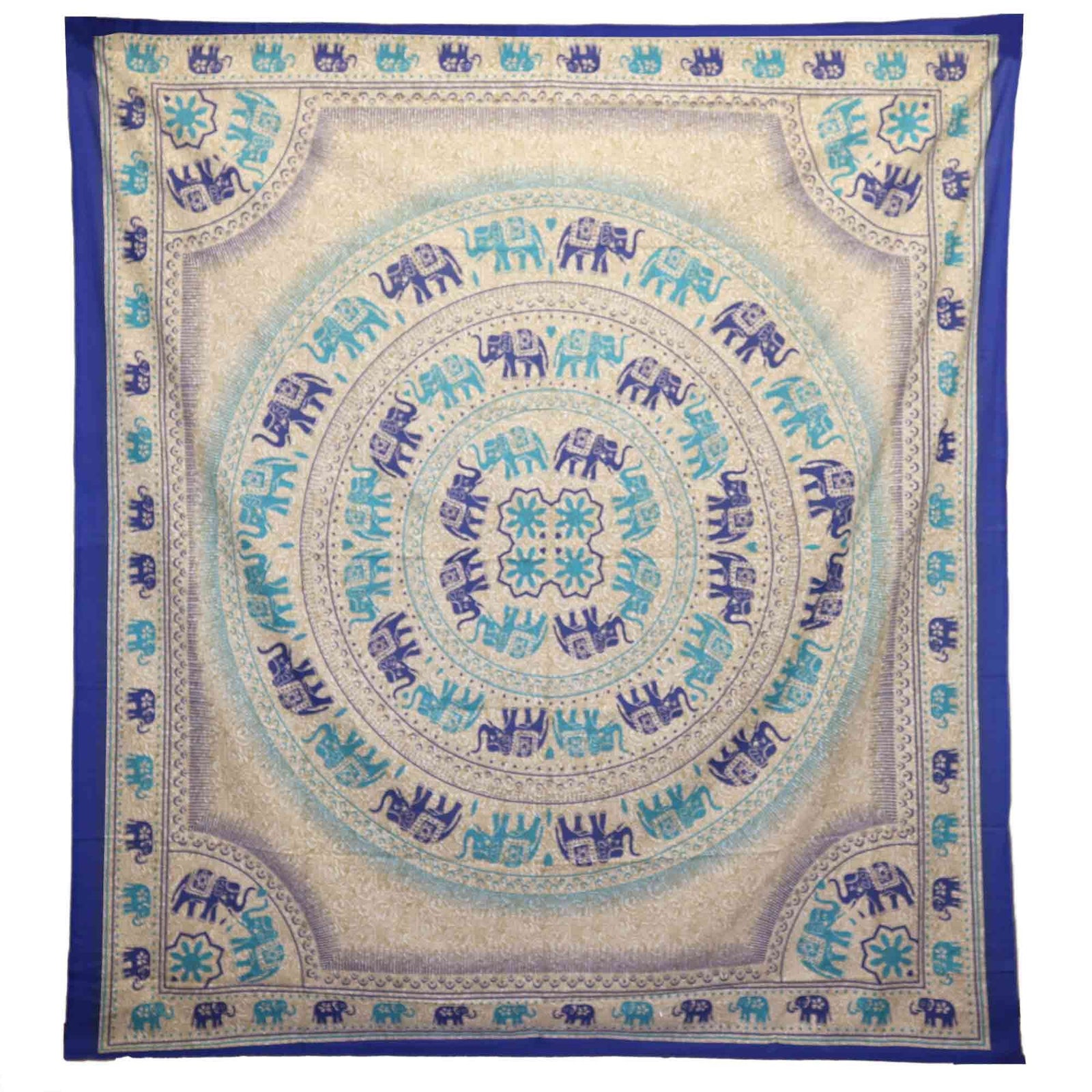 Wall Hanging / Spread - Elephant Mandala - Blues product image