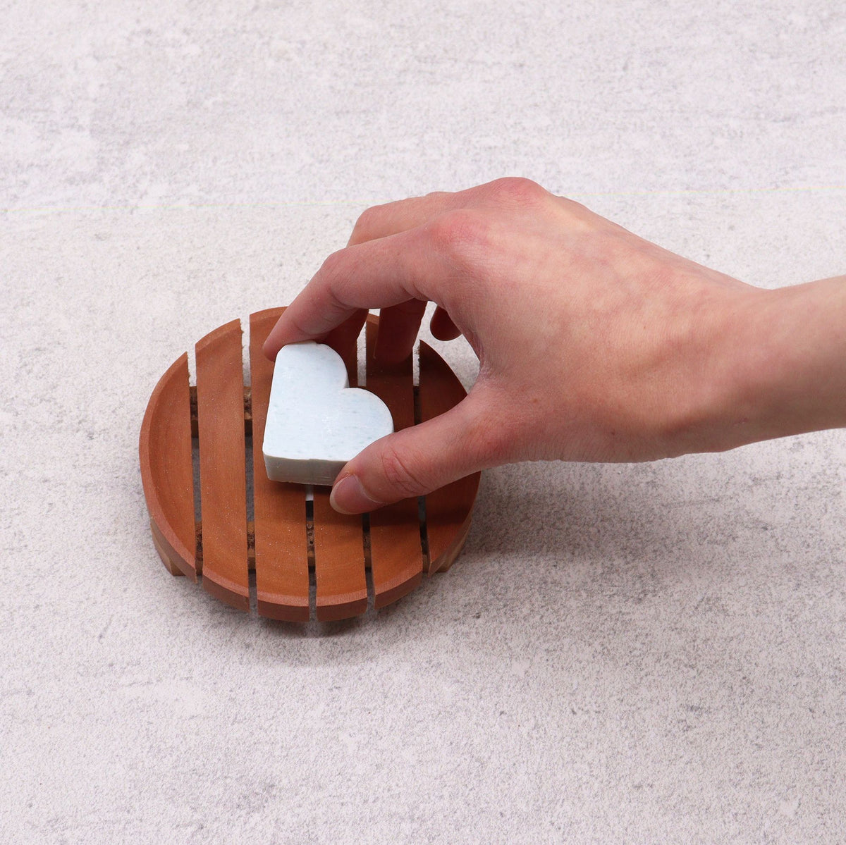 Classic Mahogany Soap Dish - Round product image 3