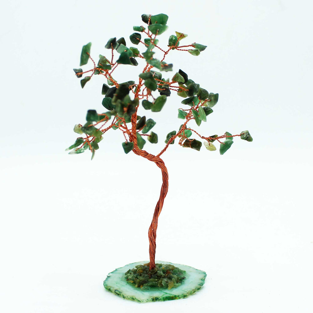 Lrg Gemstone Tree - Green Aventurine on Green Agate Base (100 stones) product image 3
