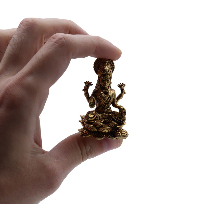 Brass Miniature Gods - Laxmi (52gms) - 49mm product image