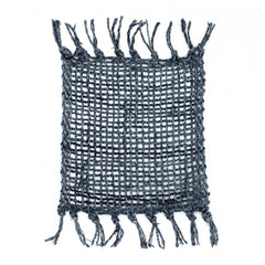 Set of 4 Seagrass Fringe Natural Coasters - Charcoal product image 2