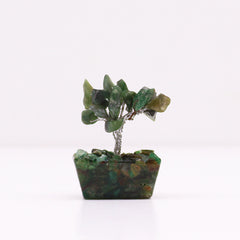 Mini Gemstone Tree On Orgonite Base - Green Aventurine (15 stones) product image 2