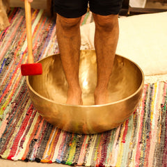Plain - Huge Vibrational Feet Standing Bowl - 50x20cm - 10.7kg product image 13