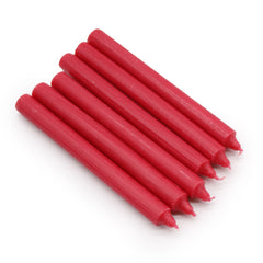 Solid Colour Dinner Candle Set - Pack of 21 - Rustic Red product image 2