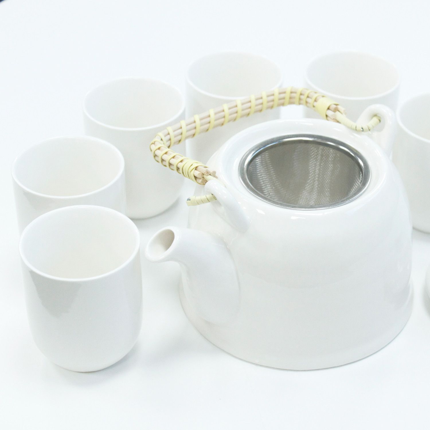 Herbal Teapot Set - Classic White product image