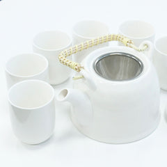 Herbal Teapot Set - Classic White product image