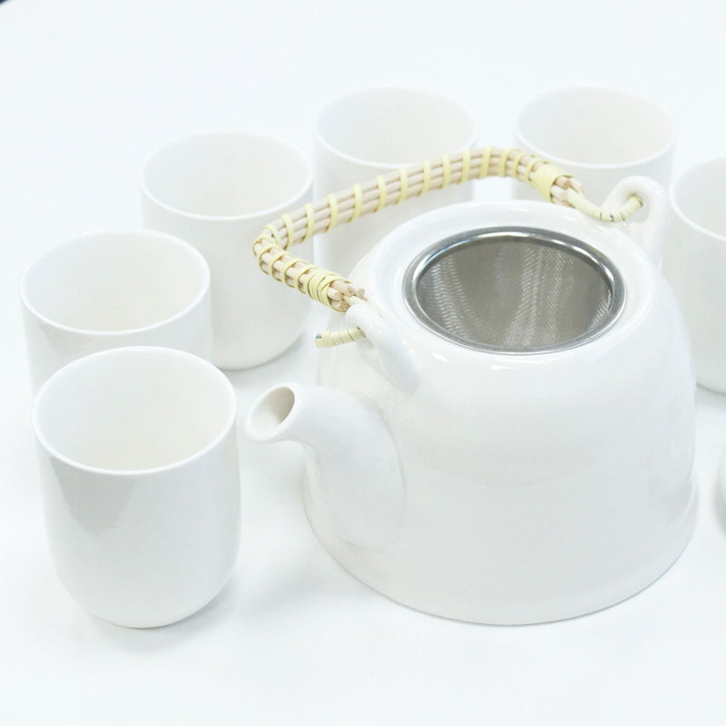 Herbal Teapot Set - Classic White product image
