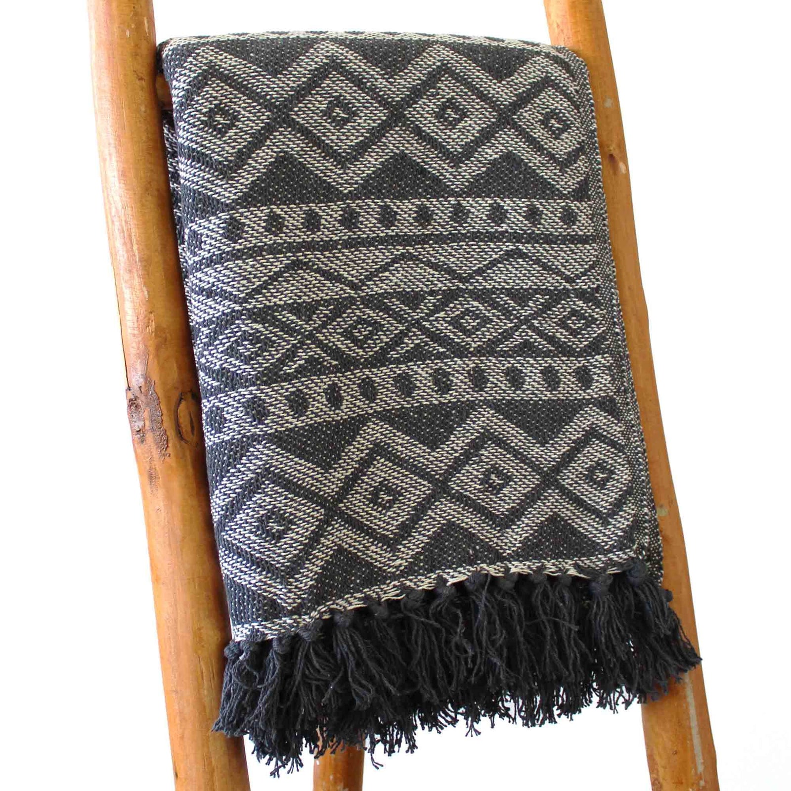 Boho Comfort Throws - Grey Geometric product image