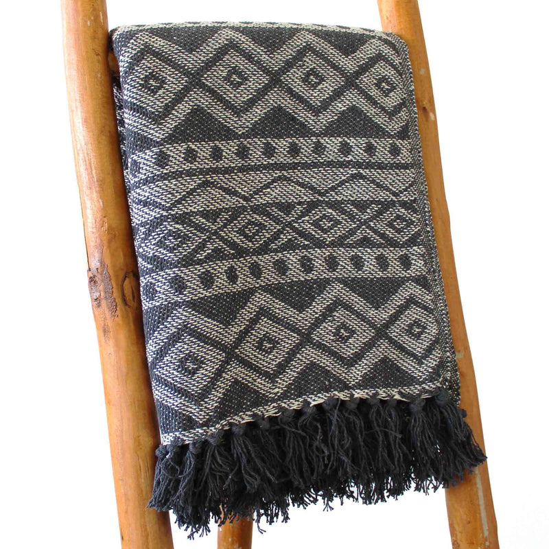 Boho Comfort Throws - Grey Geometric product image