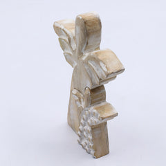 Mango Wood Angel in Angel - Whitewash product image 4