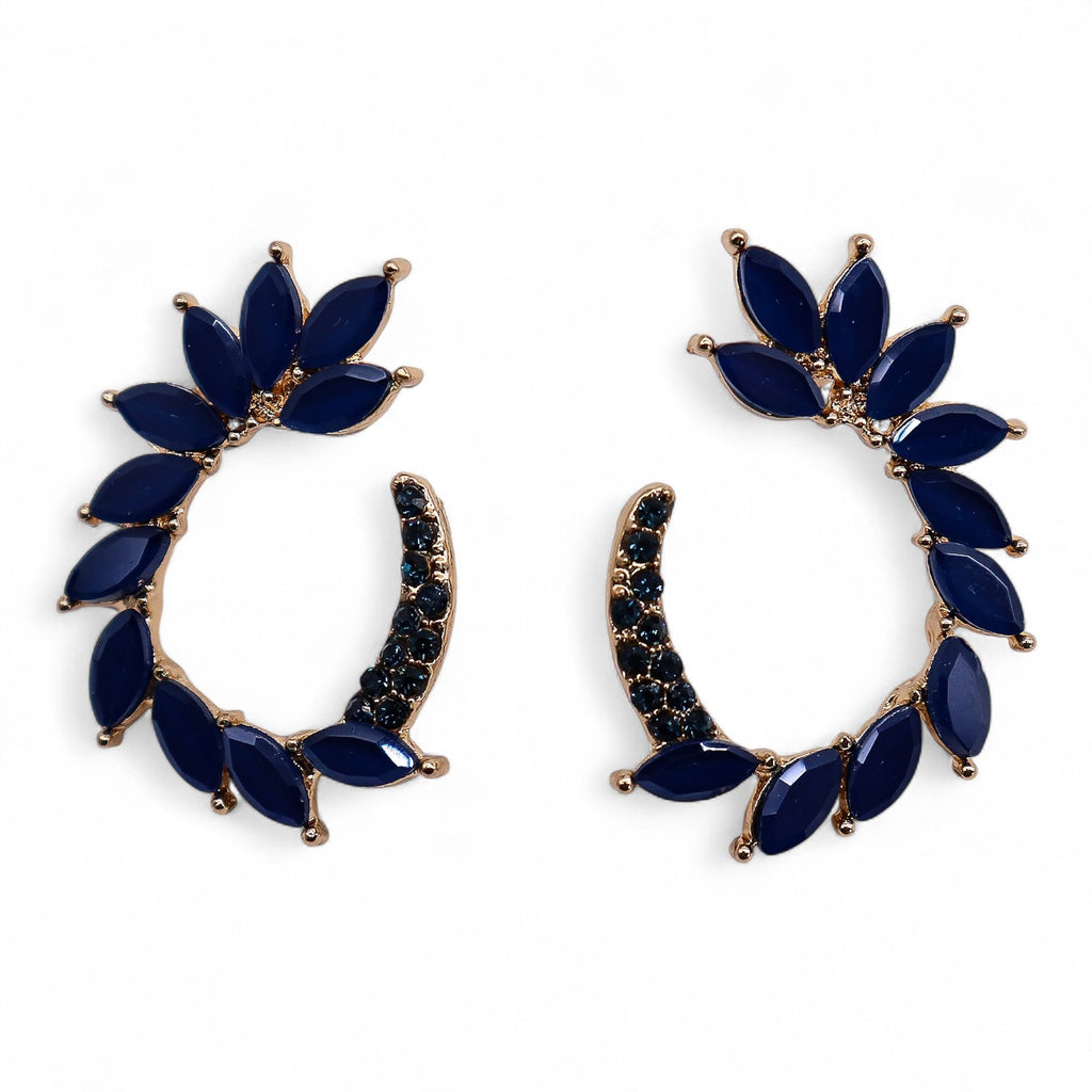 Royal Blue - Vintage Glass - Loop - Earrings product image 5