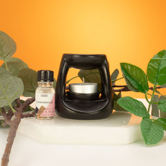 Ceramic Zen Oil Burner - Small Classic - Matt Black product image 2