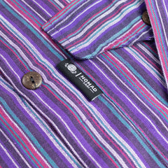 Nomad Sari Grandad Shirt - Black Purple - XL product image 4