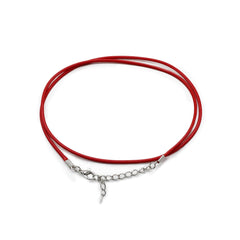 Waxed Pendant Cord - 2mm x 55cm - Red 105 product image 2