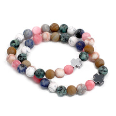 Set of 2 Gemstones Friendship Bracelets - Harmony - Rainbow Gemstones product image 6