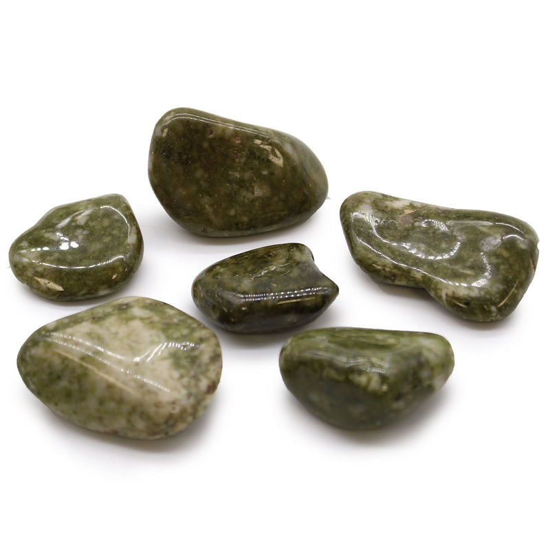 Large African Tumble Stones - Epidote Snowflake product image