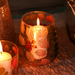 Natural Floral Glass - Vase Candle Holder - Primavera - (12x11cm) product image 7