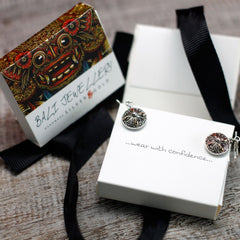 Silver & Gold Earring - Hamsa product image 8