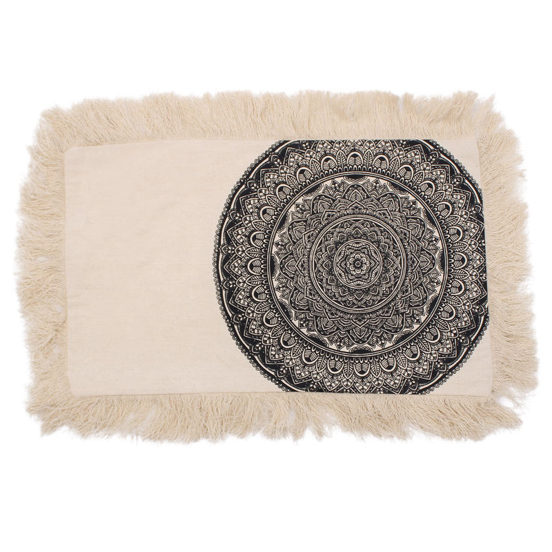 Traditional Mandala Cushion - 30x50cm - black product image