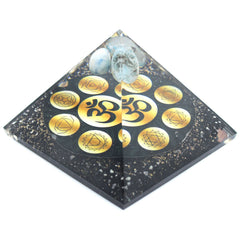 Orgonite Pyramid - Midnight Om Chakra - 90mm product image 2