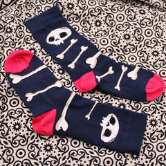 Hop Hare Bamboo Socks S/M - Skulls and Bones product image 3