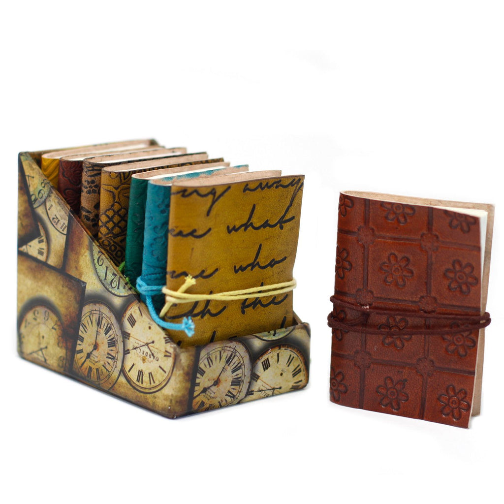 Mini Assorted Leather Notebook (4x3") - 1 piece product image 3