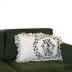 Hamsa Mandala Cushion Cover - 30x50cm - green product image 2