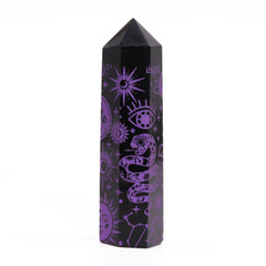 Black Obsidian Point - Mystic Story - Deep Purple
