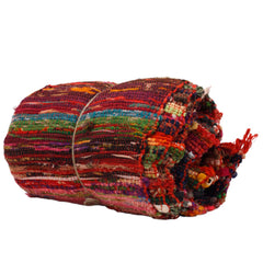 150 x 90cm Luxury Rag Rug - Red product image 4