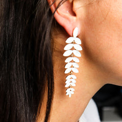 Pearl - Vintage Glass - Long Drop - Earrings product image 2