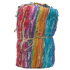 153 x 90cm Luxury Rag Rug - Blue product image 7