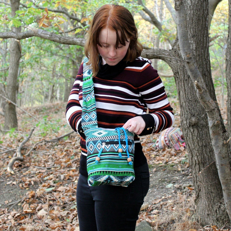 Jacquard Bag - Teal Sling Bag product image